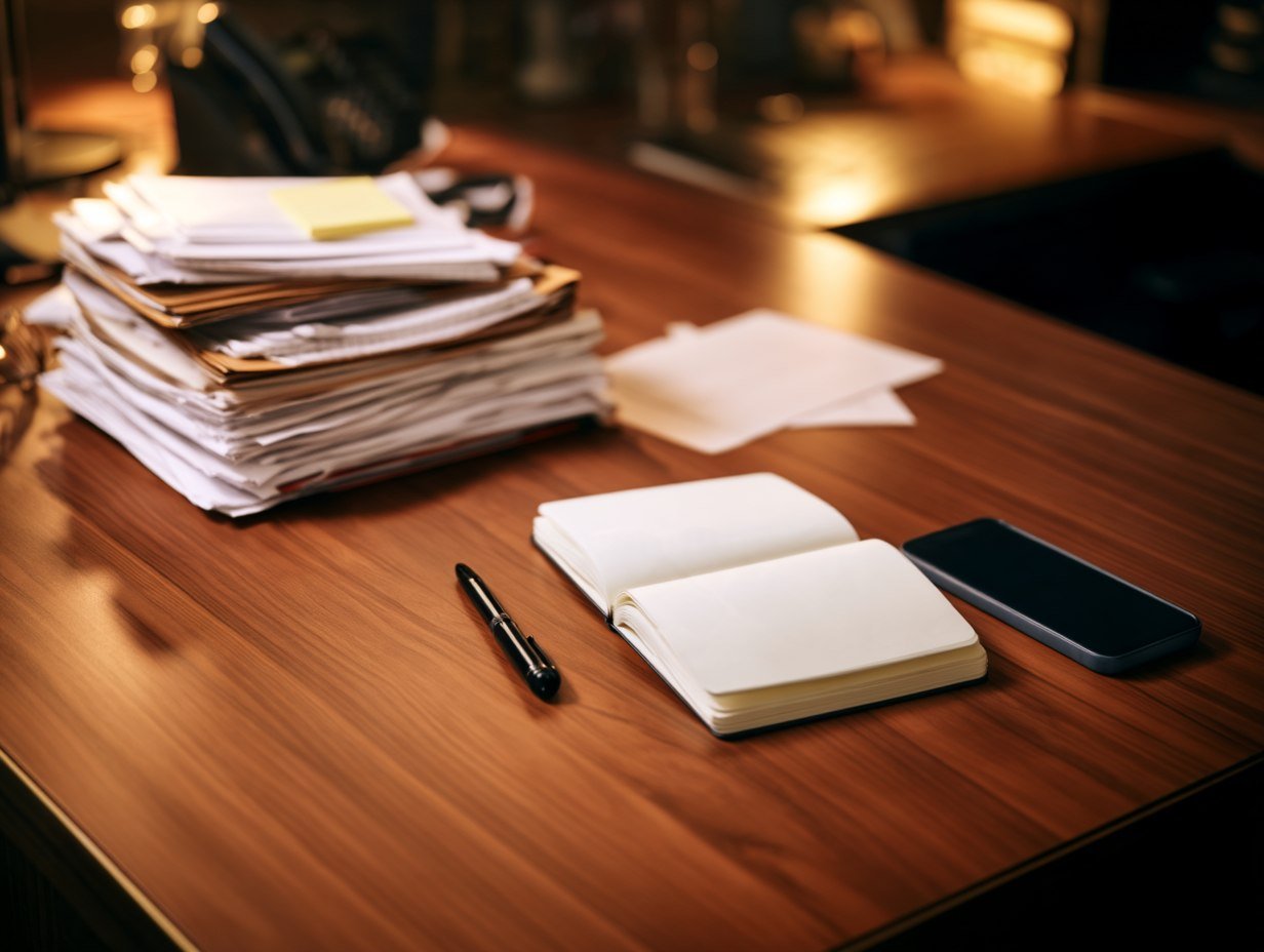 Papers i notes disperses al despatx